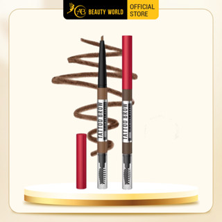Chì Kẻ Mày 36H Lâu Trôi Maybelline Tattoo Brow Pigmented Pencil 0.25g AB Beauty World Sản Phẩm Chính Hãng