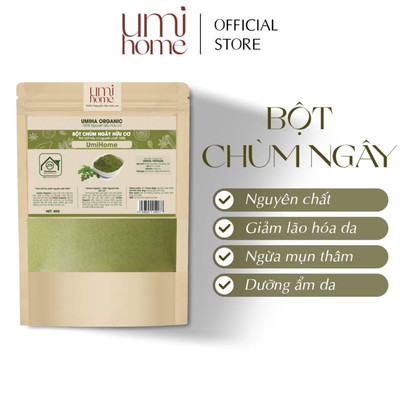 Bột Chùm Ngây đắp mặt nạ hữu cơ UMIHOME nguyên chất 40g | Moringa powder