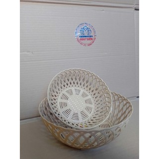 Rổ tròn giả mây đan Việt Nhật