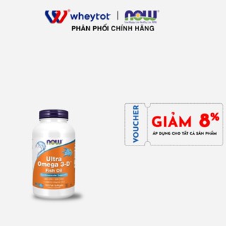 Viên uống dầu cá Now Ultra Omega 3 D 180 viên