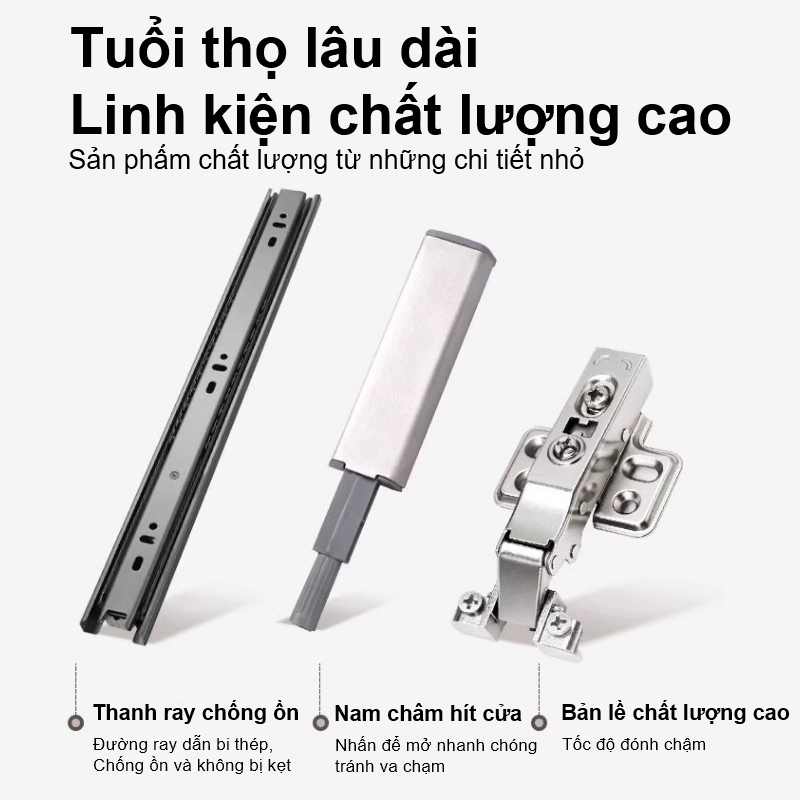 ALVIN Bàn trang điểm Có thể mở rộng bàn trang điểm đơn giản kèm tủ để đồ tủ lưu trữ tủ đầu giường | BigBuy360 - bigbuy360.vn