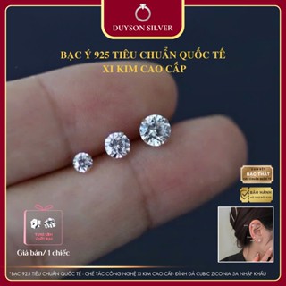 Khuyên tai bạc nữ nụ đá tròn Bông tai bạc 925 nam nhiều size DUYSON SILVER (Giá bán/1 chiếc)[KNXK44]