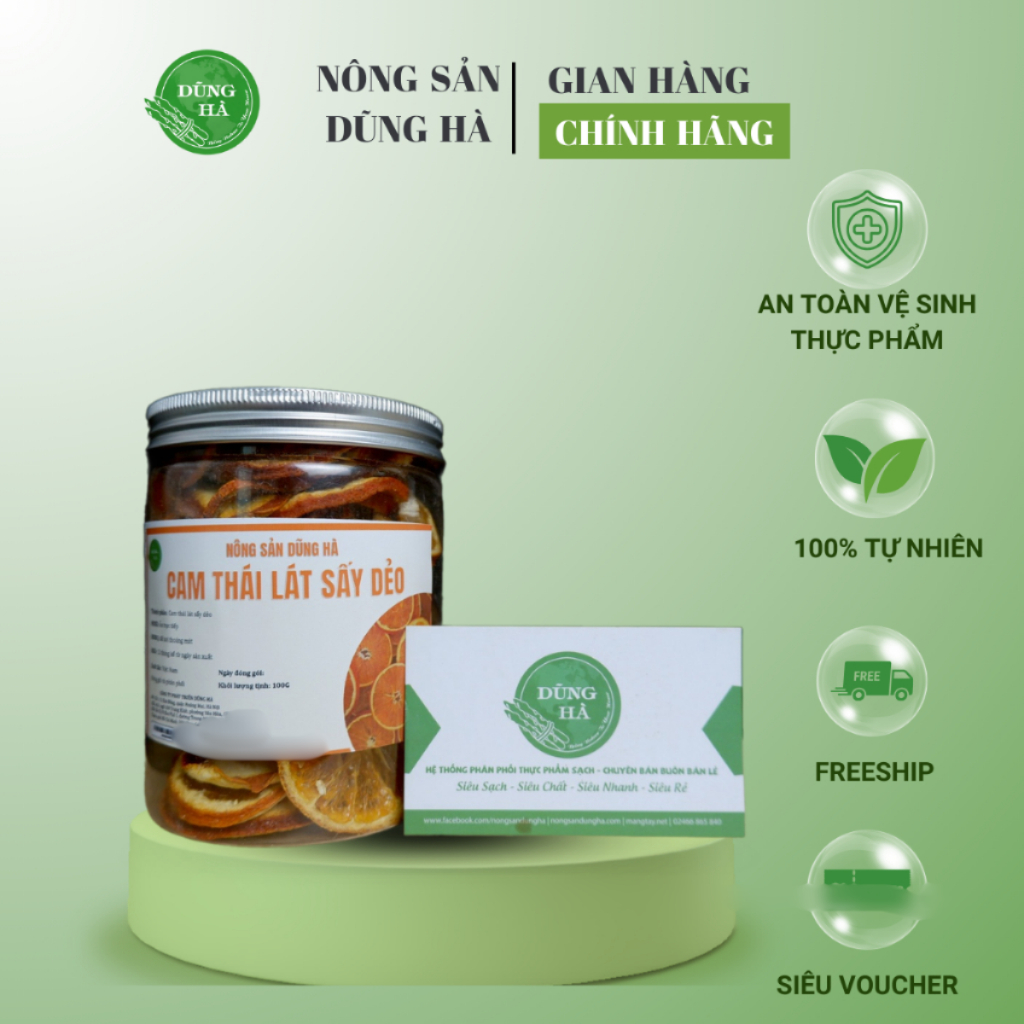 Cam thái lát sấy khô- Hàng chất lượng, đóng túi cẩn thận - Pha trà, nấu nước, gia vị khô,..