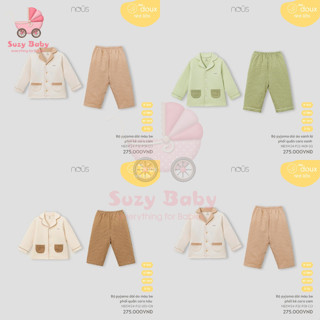 NOUS - Bộ Pyjama Nous dài tay cho bé trai bé gái