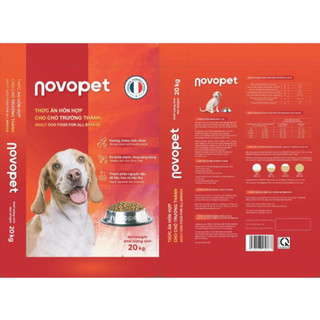 20KG Thức ăn hỗn hợp dành cho chó trưởng thành - NovoPet Adult Dog - CUNCUN ADULT DOG