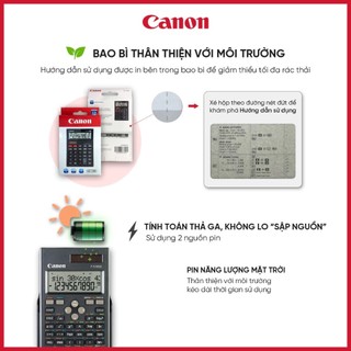 Máy tính khoa học cho học sinh CANON F-570SG bảo hành điện tử 3 năm chính hãng