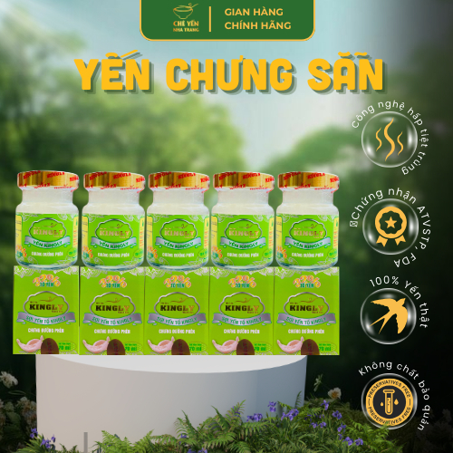 [Mua 10 tặng 1] Yến sào Kingly - Yến thật 100% - Yến chưng sẵn 32% - 70ml