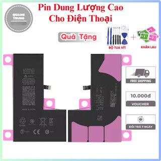 Pin Dung Lượng Cao Cho 5G/5S/5SE/6G/6S/6Plus/6SPlus/7G/7Plus/8G/8Plus/X/XSX/XR/XSM/11 Có Seal Dán Pin