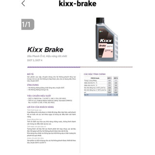 Dầu thắng KIXX BRAKE DOT4 - 500ml