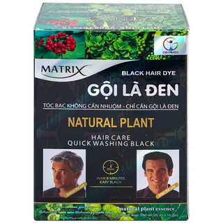 [Bán lẻ từng gói] Dầu gội nhuộm tóc Gội Là Đen Matrix - 25ml/gói