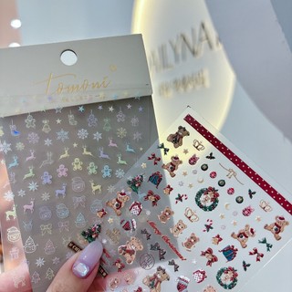 Sticker Dán móng Chủ đề Noel Giáng sinh Tomoni