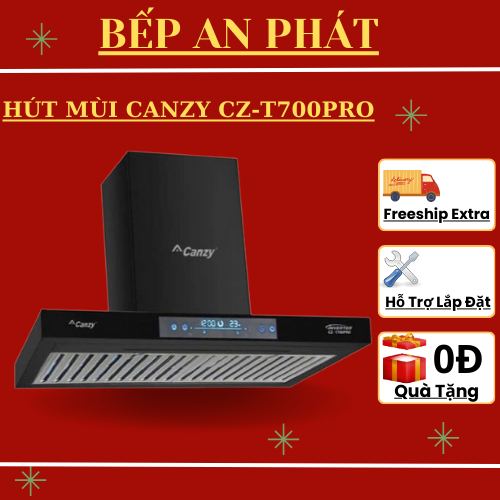 Máy hút mùi CANZY T700PRO | Điều khiển cảm ứng vẫy tay | Model 2024 | Bảo hành 2 năm