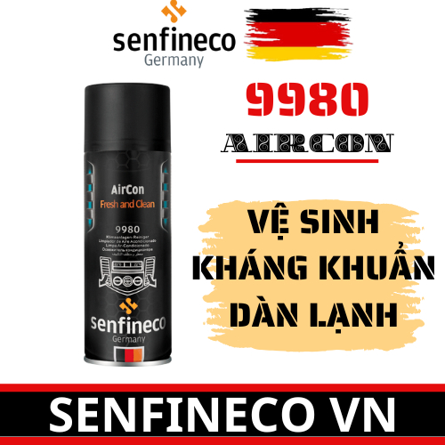 Senfineco 9980 Khử Mùi Kháng Khuẩn Dàn Lạnh - AirCon Fresh And Clean [200ML]