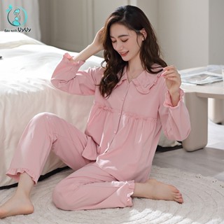  Bộ bầu và sau sinh hình cổ bèo hoa chất vải mềm mịn thoáng mát áo kéo khóa tiện cho bé ti 