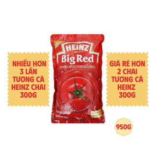Tương Cà Chua HEINZ (Big Red) 950g (Date:T12/2025), Combo 8 túi 125g = 1kg [HSD: 27/09/2025]