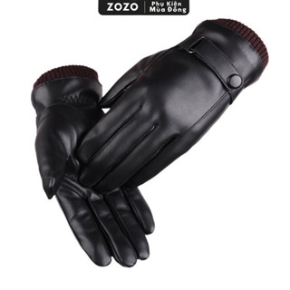  Găng tay da chống lạnh chống nước mùa đông ZOZO găng tay da nam nữ cảm ứng lót lông giữ ấm đi làm đi chơi đi phượt GT99 