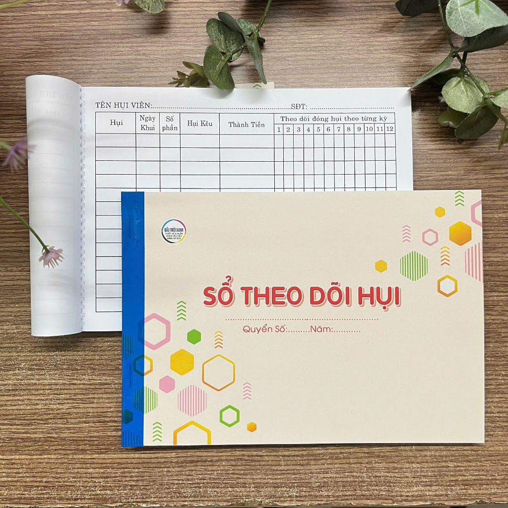 sổ theo dõi hụi A5 Giấy dày - 70 tờ/quyển