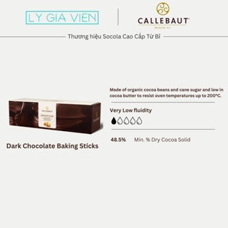Socola Đen Dùng Làm Bánh Dạng Thanh Callebaut Bake Stable 1.6kg