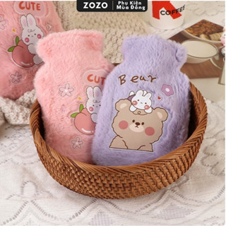 Túi làm ấm chườm bụng kinh nóng lạnh cho nữ ZOZO túi sưởi ấm tay chân mini lót lông mùa đông dễ hình thú dễ thương