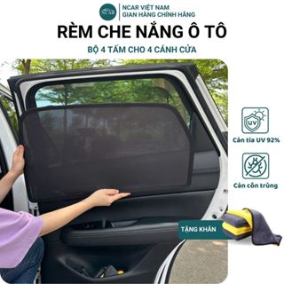 Rèm Che Nắng Ô Tô, Bộ 4 Tấm Cho 4 Cánh Cửa Xe, Thương Hiệu Ncarvn, Có Đủ Loại Cho Mọi Dòng Xe