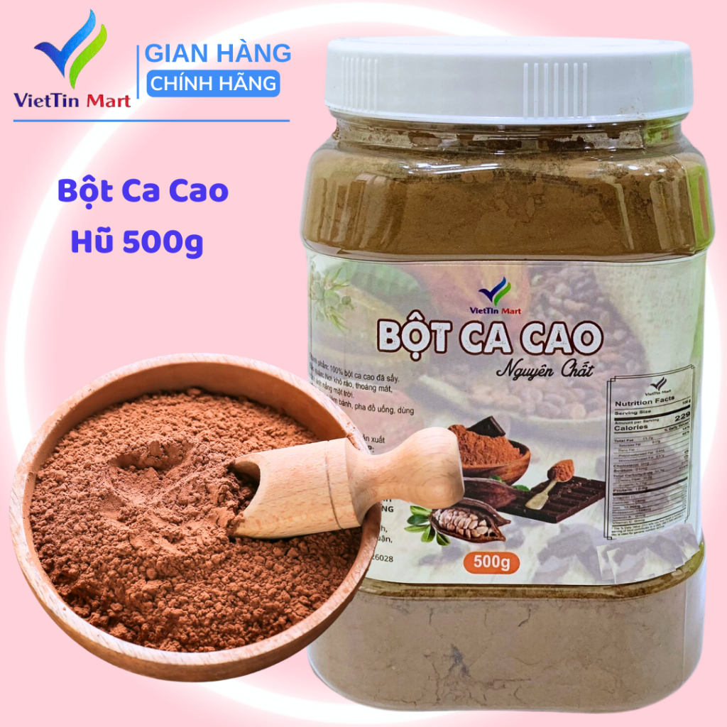 Bột CaCao Đăklăk Viettin Mart 500G