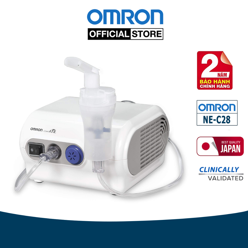Máy Xông Khí Dung , Xông Mũi Họng Omron NE-C28 | Thương Hiệu Nhật Bản - Bảo Hành 24 Tháng