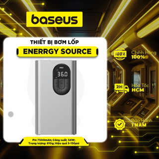 Máy bơm lốp xe hơi Baseus Energy Source Tarnish áp suất 120 pound 2500 mAh 5-150 psi