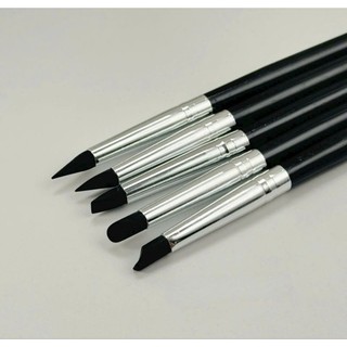 Cọ silicon 2 đầu đa năng (bộ 5 cây)