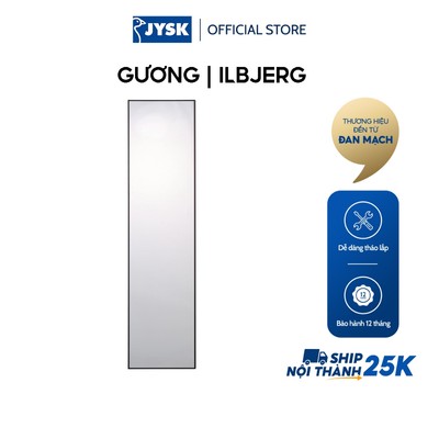 Gương | JYSK Ilbjerg | khung kim loại | đen | R40xC160xS3cm