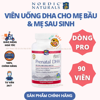 [Date 2027] Dòng PRO Viên Uống Prenatal DHA Nordic Naturals Bổ Sung Omega-3 cho Mẹ Bầu/ Mẹ Sau Sinh - Hàng Mỹ Bay Air