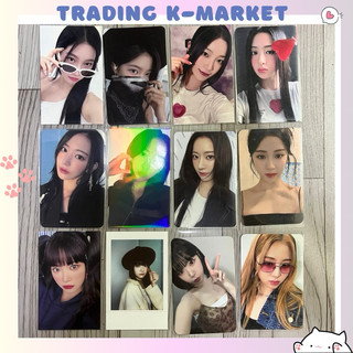 Photocard Unforgiven của LESSERAFIM YUNJIN, EUNCHAE, SAKURA, KAZUHA, CHAEWON chính hãng sẵn.