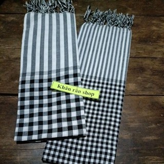 Khăn rằn nam bộ màu đen 60x165cm ẢNH THẬT