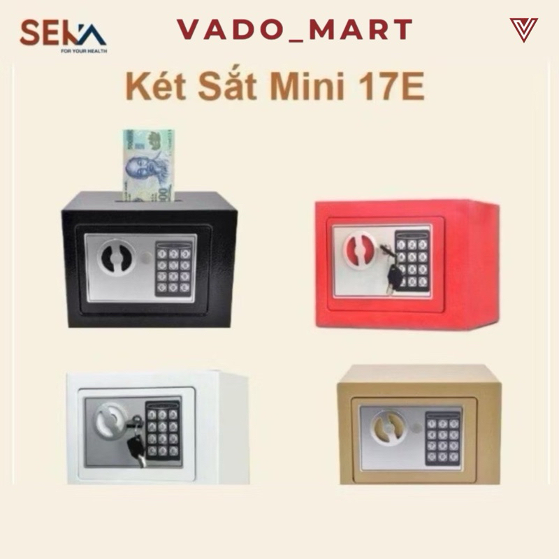 Két Sắt Mini SEKA Tiết Kiệm Tiền Cho Bé 17E