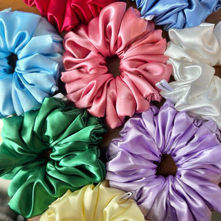 SIZE 16cm SIÊU PHỒNG | Cột Tóc Scrunchies Lụa Mềm Mịn Xinh Xắn Handmade ♡ CHERRYSUMMER