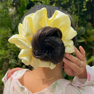 SIZE 16cm SIÊU PHỒNG | Cột Tóc Scrunchies Lụa Mềm Mịn Xinh Xắn Handmade ♡ CHERRYSUMMER