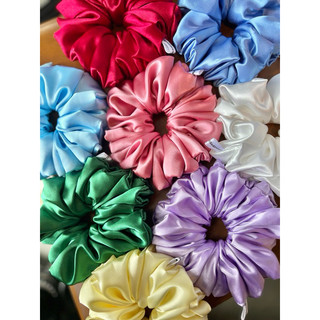 SIZE 16cm SIÊU PHỒNG | Cột Tóc Scrunchies Lụa Mềm Mịn Xinh Xắn Handmade ♡ CHERRYSUMMER