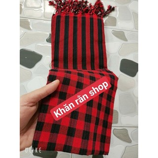 Khăn rằn đỏ đen cambodia 60x165cm (hàng có sẵn)
