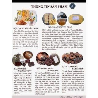 Cacao Mass Nguyên Chất Mekong gói 400 gam ( cacao nhão) nguyên liệu làm sô cô la tại nhà theo sở thích