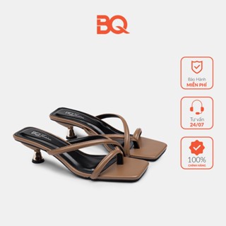 Dép cao gót nữ xỏ ngón đế nhọn 3 phân thời trang G BQ50