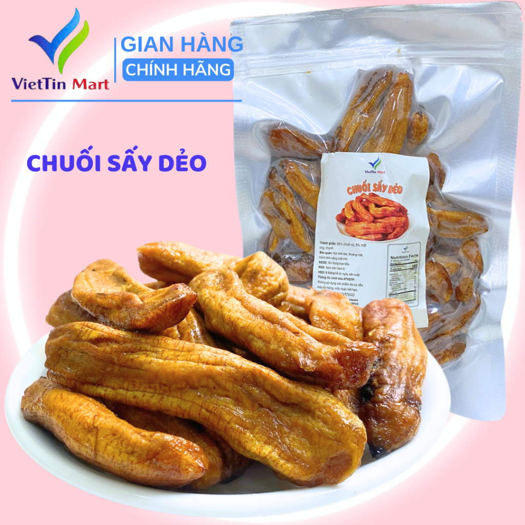 Chuối Sấy Dẻo Viettin Mart 500g
