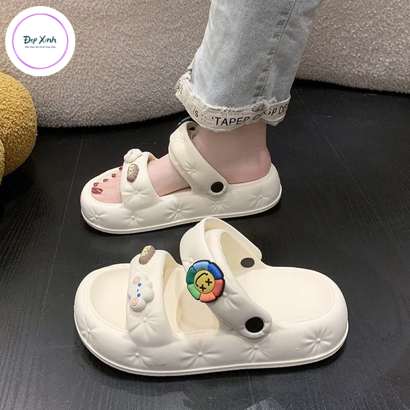 Dép Sanldal Nữ Đẹp Xinh Dép Quai Hậu Học Sinh Chất Liệu Siêu Nhẹ Chống Trơn Trượt TB 533