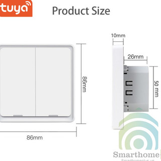 Công Tắc Cơ Zigbee Thông Minh Hình Vuông Tuya ZigbeeEU