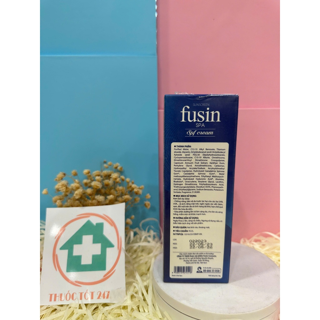 Kem chống nắng 6 in 1 FUSIN SPA SPF Sun Cream 55+ dưỡng da, chống tia UV giúp ngăn ngừa nám, sạm da chính hãng