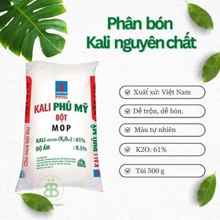 Phân Bón Kali Đỏ Nguyên Chất , Tăng Size Trái, Nuôi Củ, Nuôi Hạt, Cứng CâyTăng Sắc Màu Cho Hoa - Túi 500G