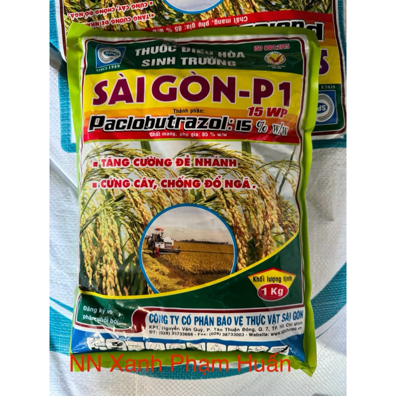 Sài Gòn -P1 15wp túi 1kg phân bón điều hoà sinh trưởng hãm cây hãm đọt