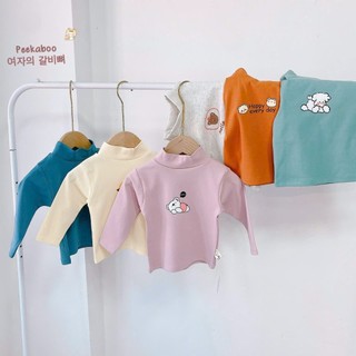 Áo cổ 3 phân cotton tăm Peekaboo (6-16kg)