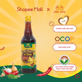 Nước mắm chay Từ Thơm chai 500ml - Combo 10 chai- Tương Việt Hoa Sen - Đậm đà bắt vị