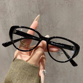 Kính giả cận mắt mèo nữ nam tròng không độ chống tia Uv thời trang Hàn Quốc cá tính sang chảnh 597