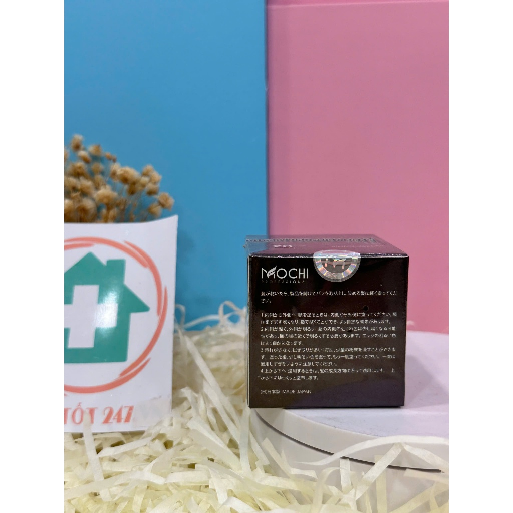 Phấn phủ bạc Mochi Nhật Bản. Phấn che khuyết điểm thưa tóc, bạc tóc chính hãng