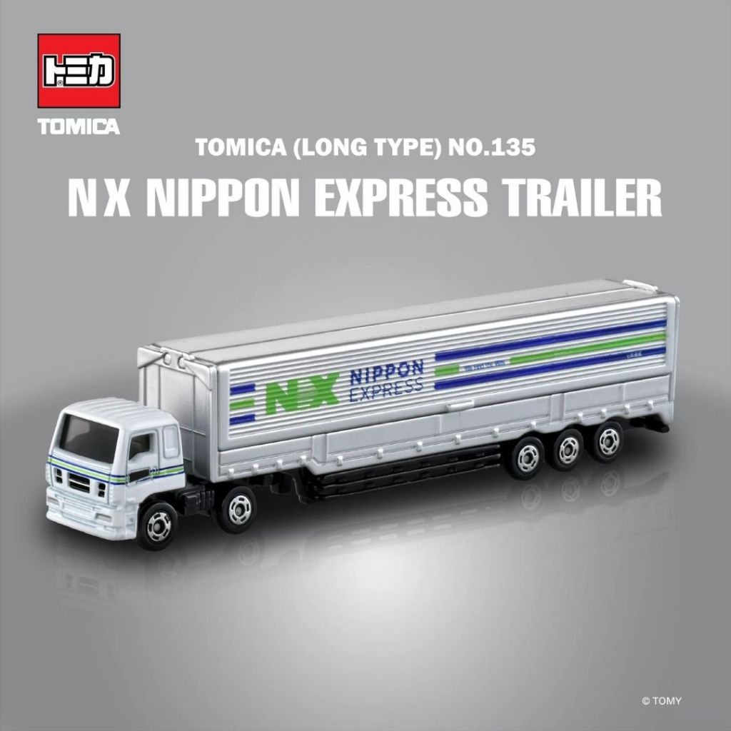 Xe mô hình Long Tomica No.135 Nippon Express Wing Trailer 189404 Fullbox Chính Hãng Takara Tomy - Vi